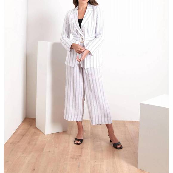 NEW FOIL it's only natural pant in white linear - Picture 3 of 3